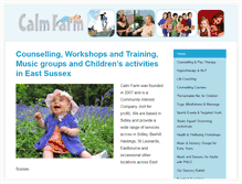 Tablet Screenshot of calmfarm.org.uk